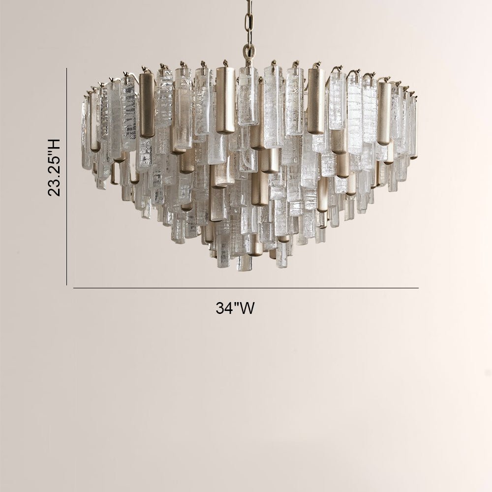 Nova Crystal Prism Round Chandelier - Cyran Lamps
