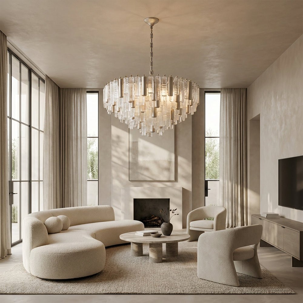 Nova Crystal Prism Round Chandelier - Cyran Lamps
