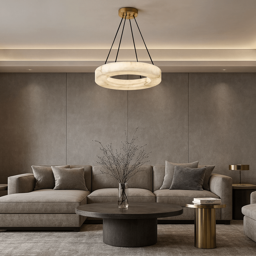Palmer Marble Chandelier - cyranlamps