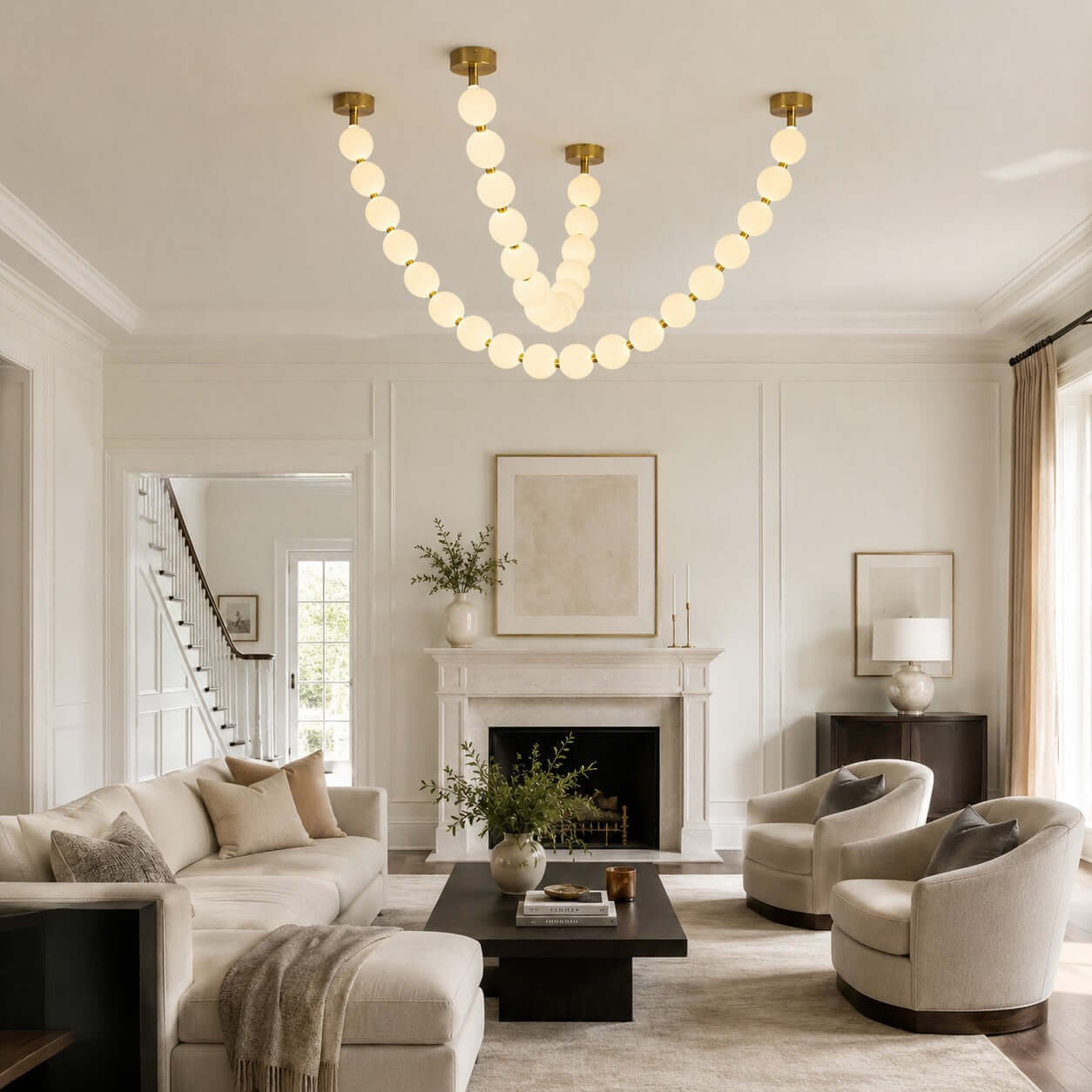 Perlina Necklace Combination Chandelier - cyranlamps