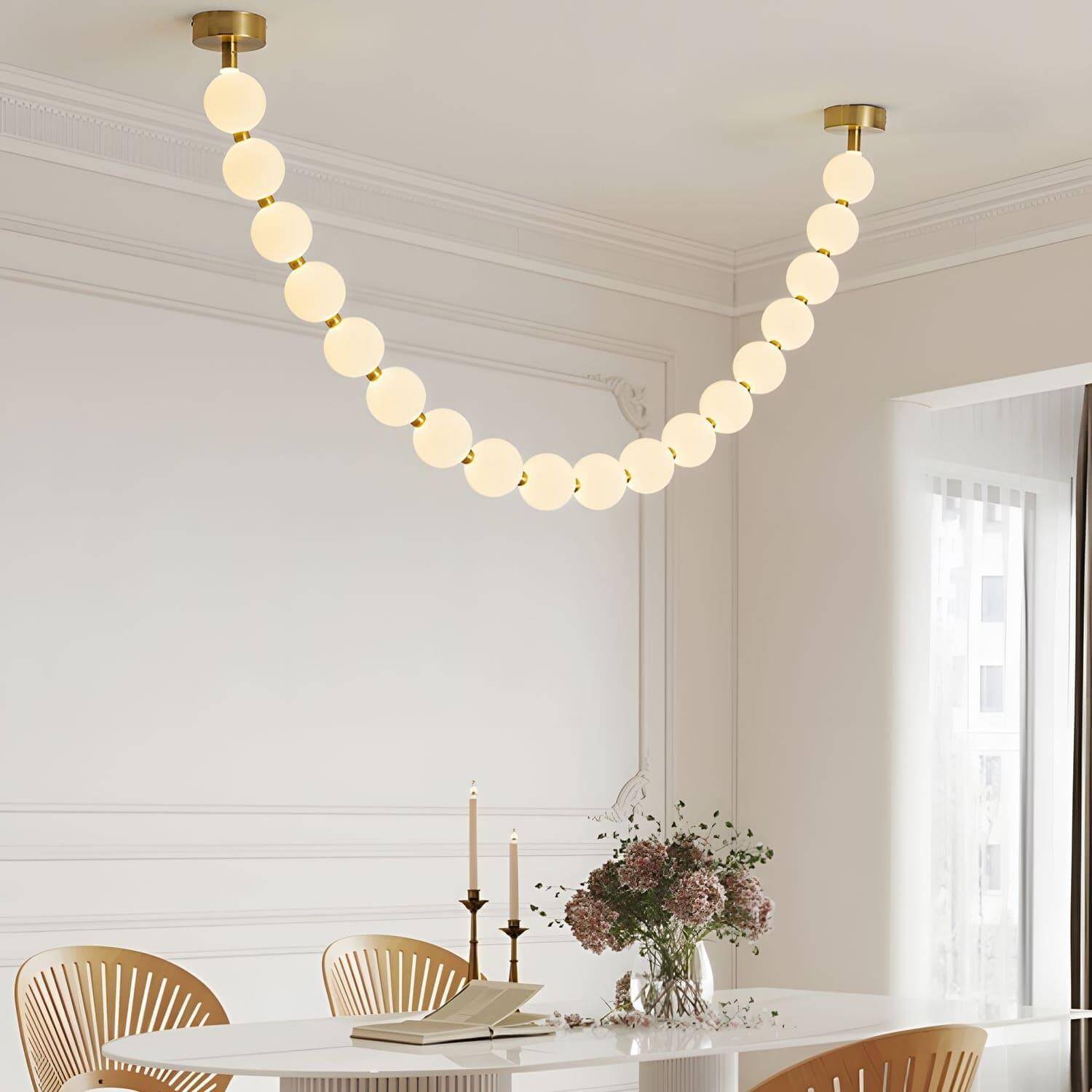 Perlina Necklace Combination Chandelier - cyranlamps