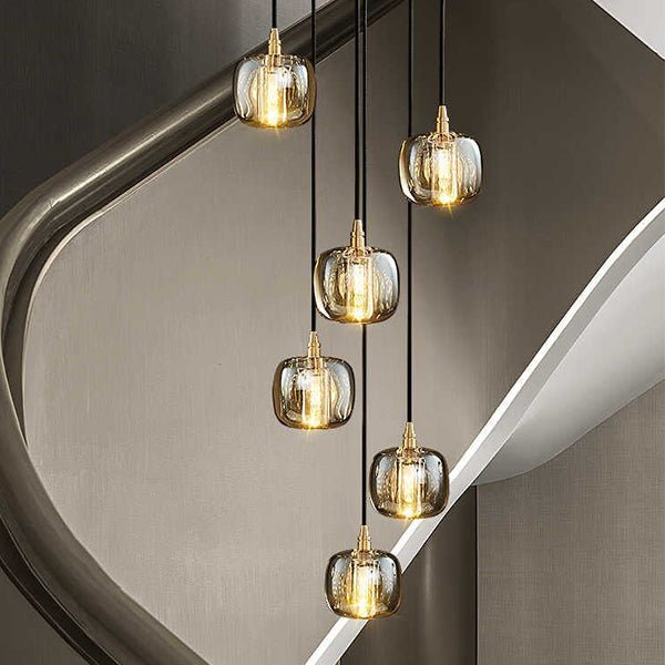 Post - modern Extra - long Pendant Light Fixtures for Staircase/High - ceiling Space/Foyer - cyranlamps