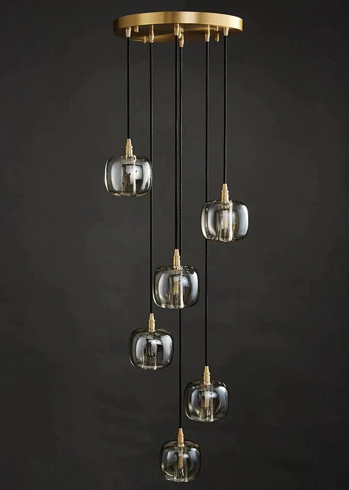 Post - modern Extra - long Pendant Light Fixtures for Staircase/High - ceiling Space/Foyer - cyranlamps