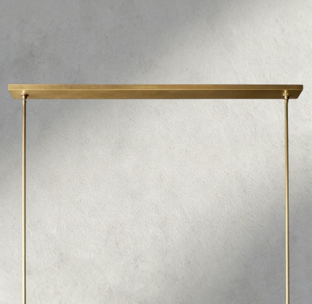 Puailace Fabric Shade Linear Chandelier - cyranlighting