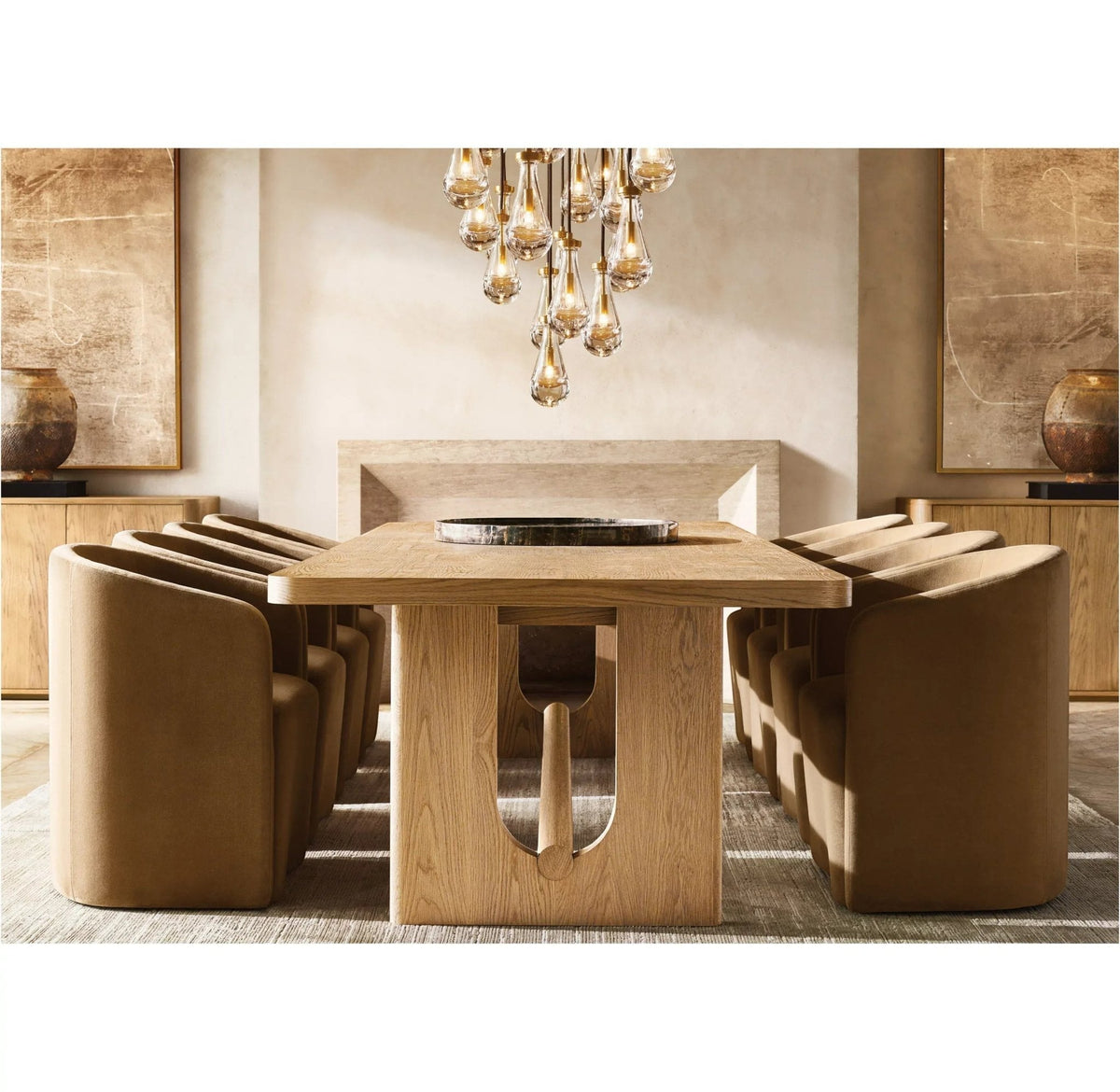 Raindrop Rectangular Chandelier 54", 72" - cyranlighting
