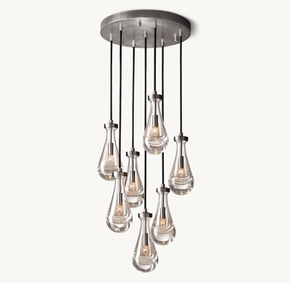 Raindrop Round Chandelier 18" - Cyran Lamps