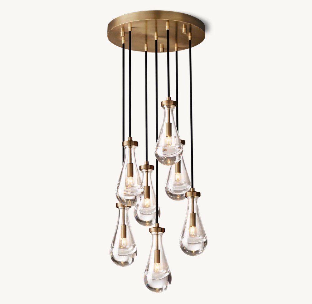 Raindrop Round Chandelier 18" - Cyran Lamps