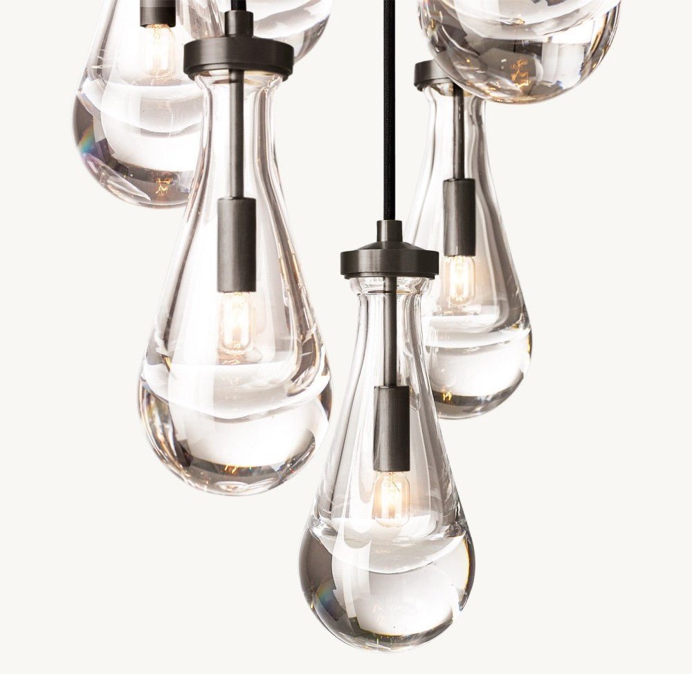 Raindrop Round Chandelier 18" - Cyran Lamps