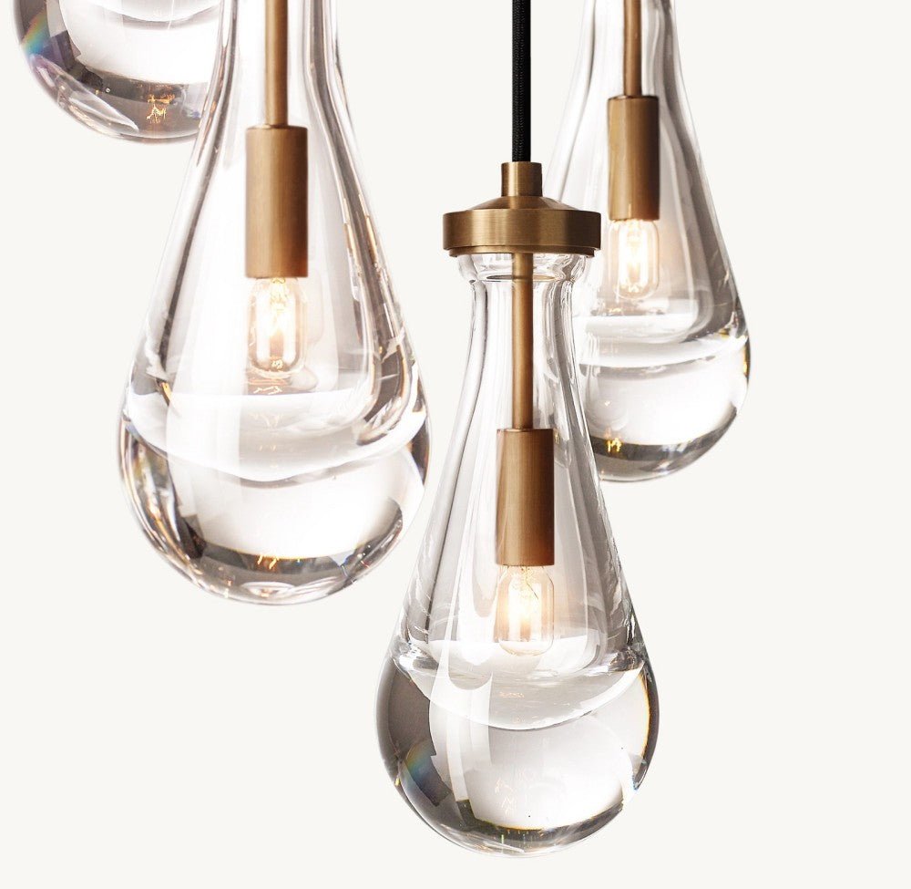 Raindrop Round Chandelier 18" - Cyran Lamps