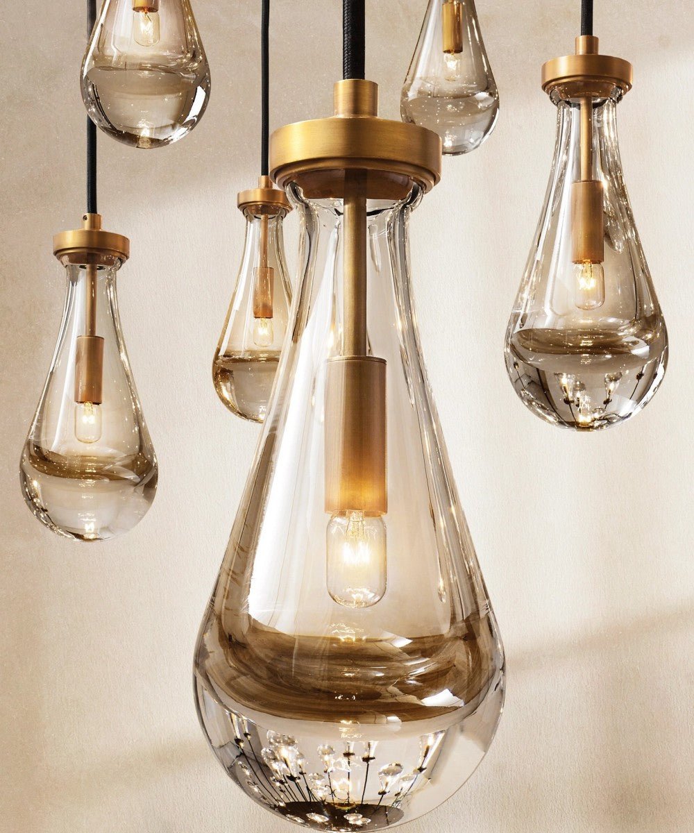 Raindrop Round Chandelier 18" - Cyran Lamps