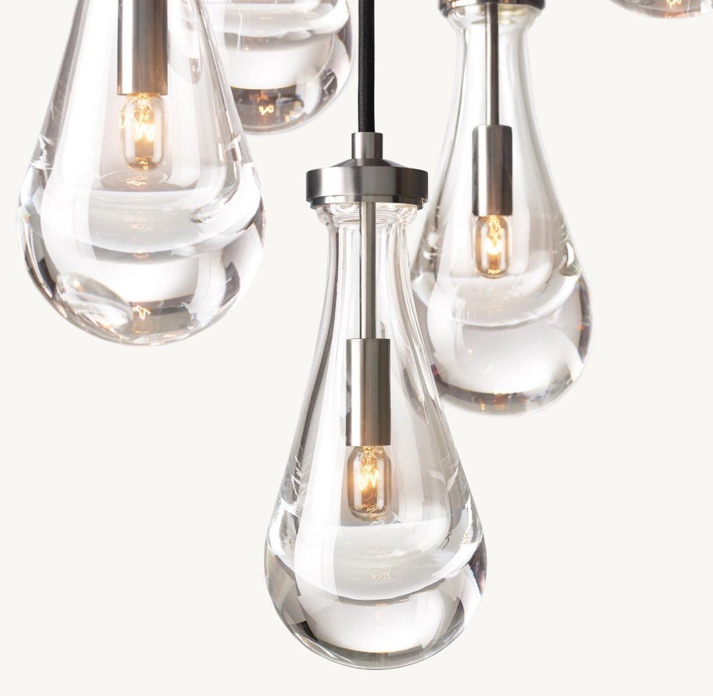 Raindrop Round Chandelier 18" - Cyran Lamps