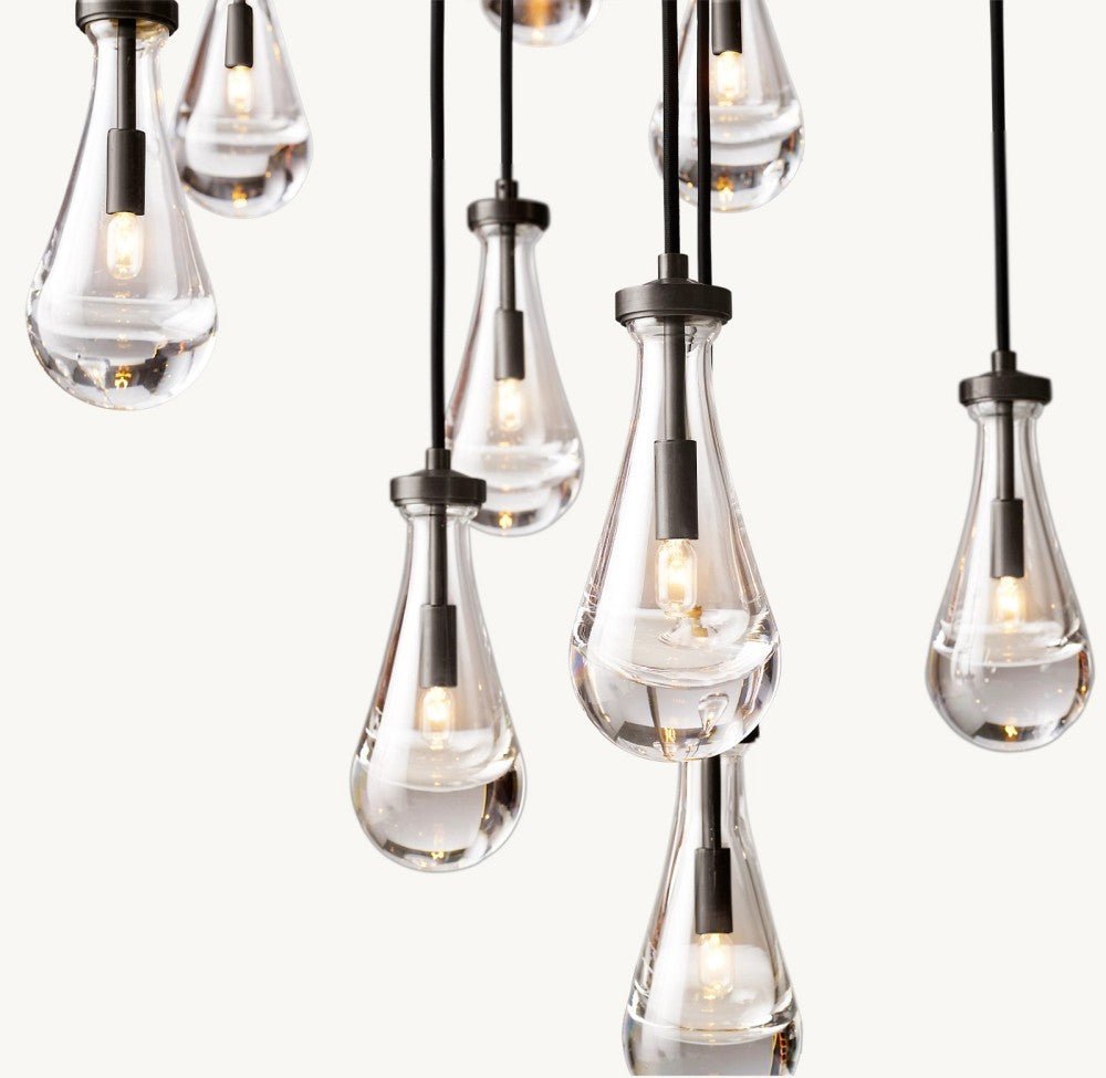 Raindrop Round Chandelier 47" - Cyran Lamps