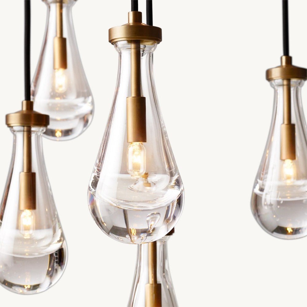 Raindrop Round Chandelier 47" - Cyran Lamps