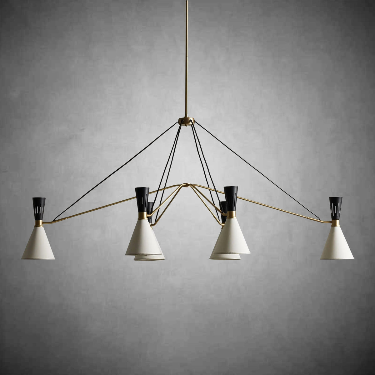 Ramsey 6 - Light Linear Chandelier - cyranlamps