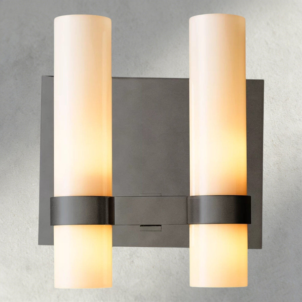 Ravay Milk Glass Double Sconce - cyranlighting