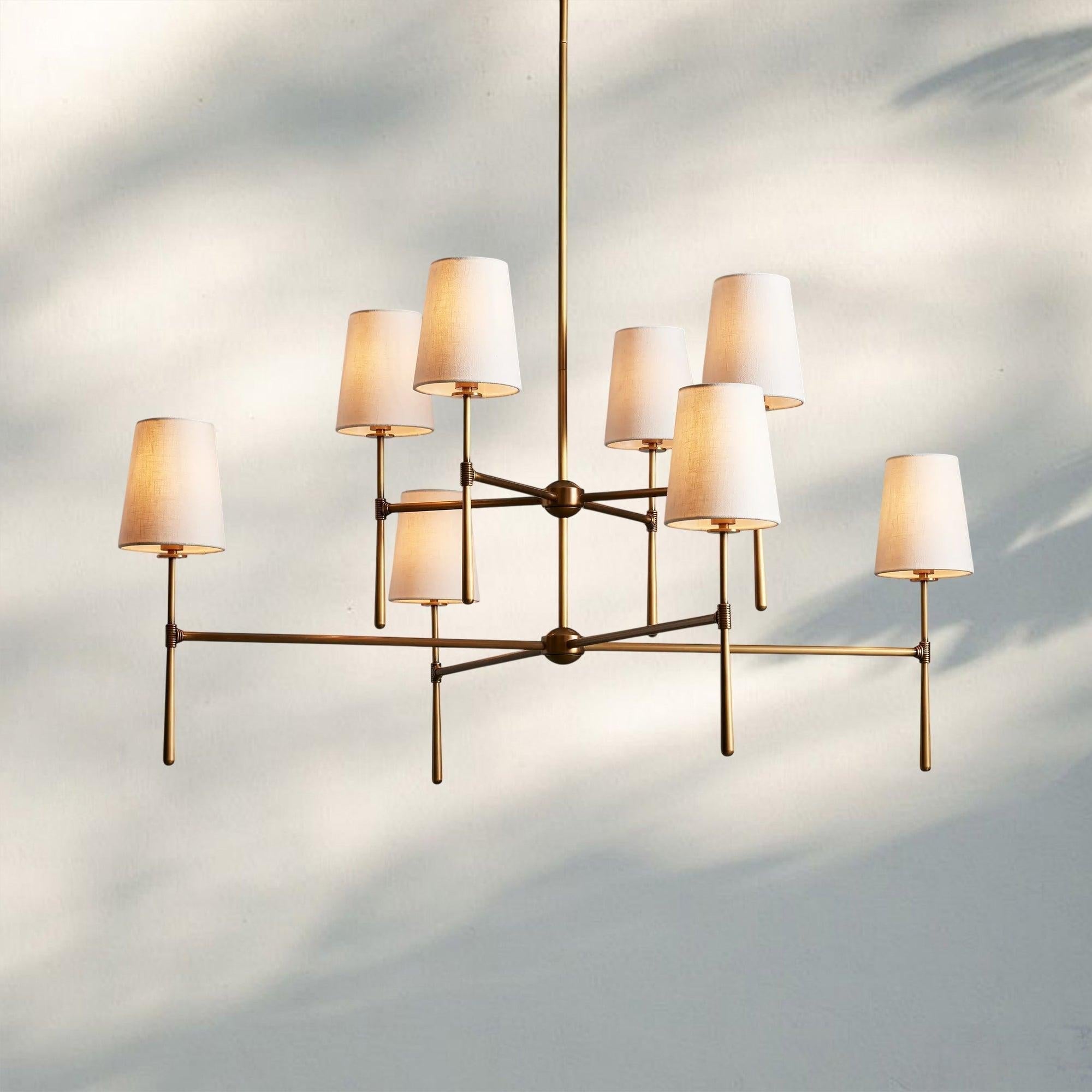 Rhodas 2 - Tier Round Chandelier - Cyran Lamps