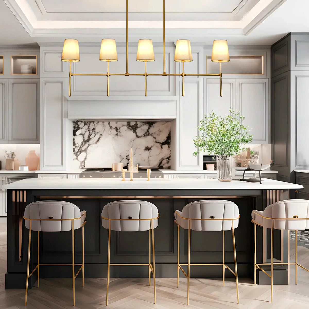 Rhodes Linear Chandelier - cyranlamps