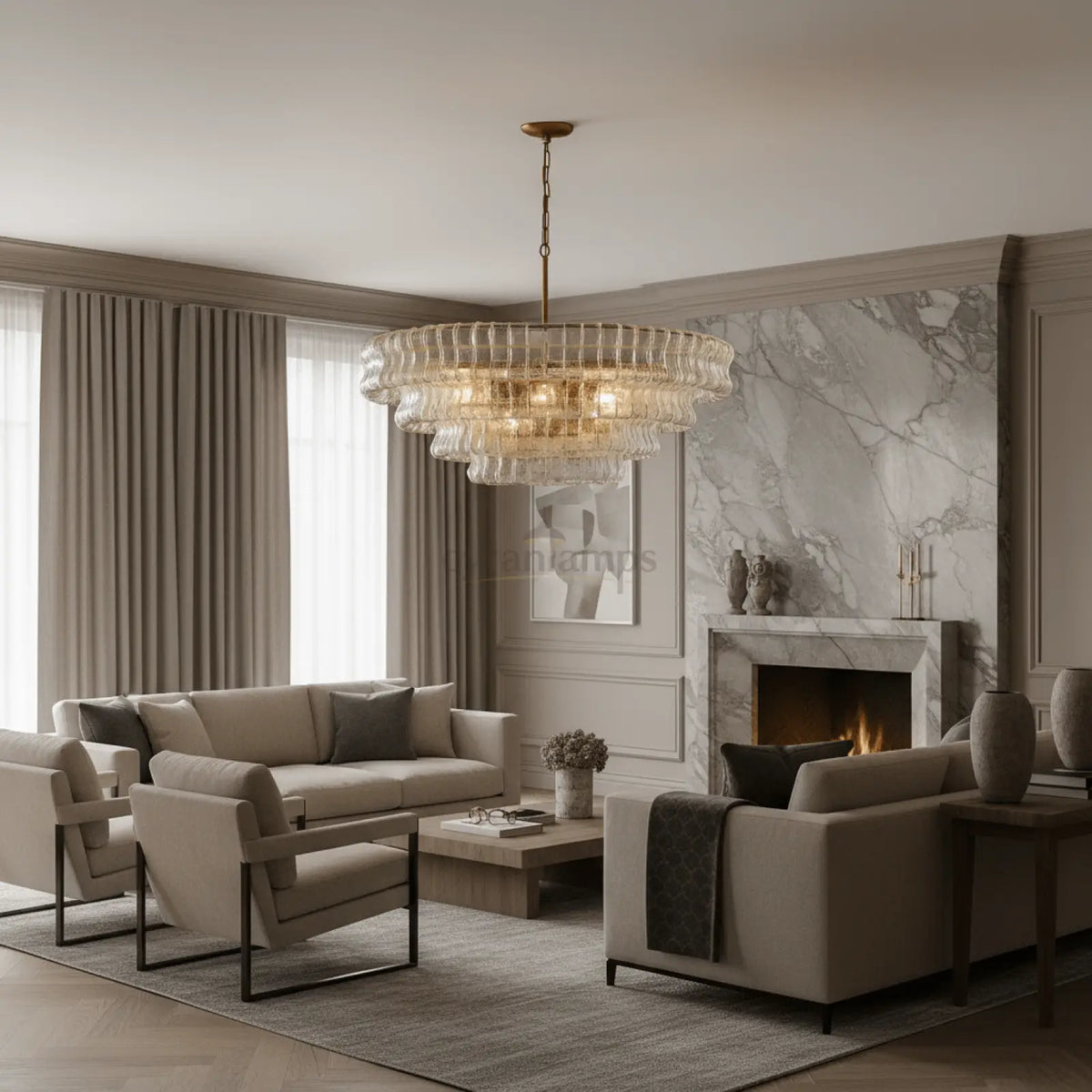 Riviera Modern Chandelier - cyranlighting