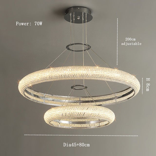 Ross Modern 2 - Ring Chandelier - cyranlamps