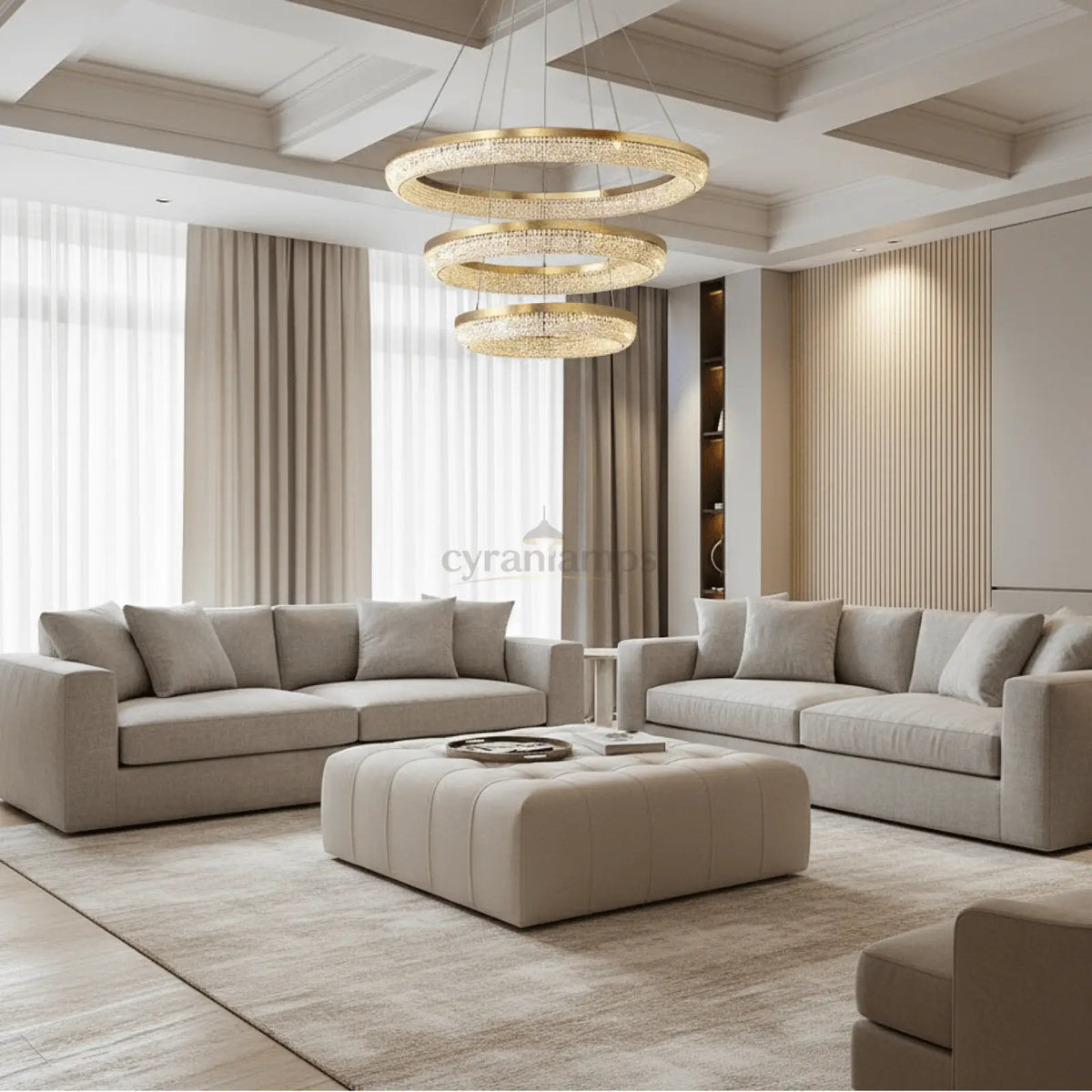 Ross Modern Crystal Chandelier - cyranlighting