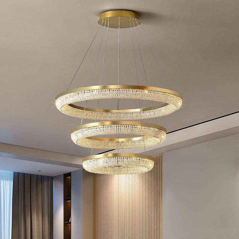 Ross Modern Crystal Chandelier - cyranlamps