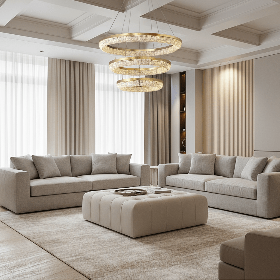 Ross Modern Crystal Chandelier - cyranlamps