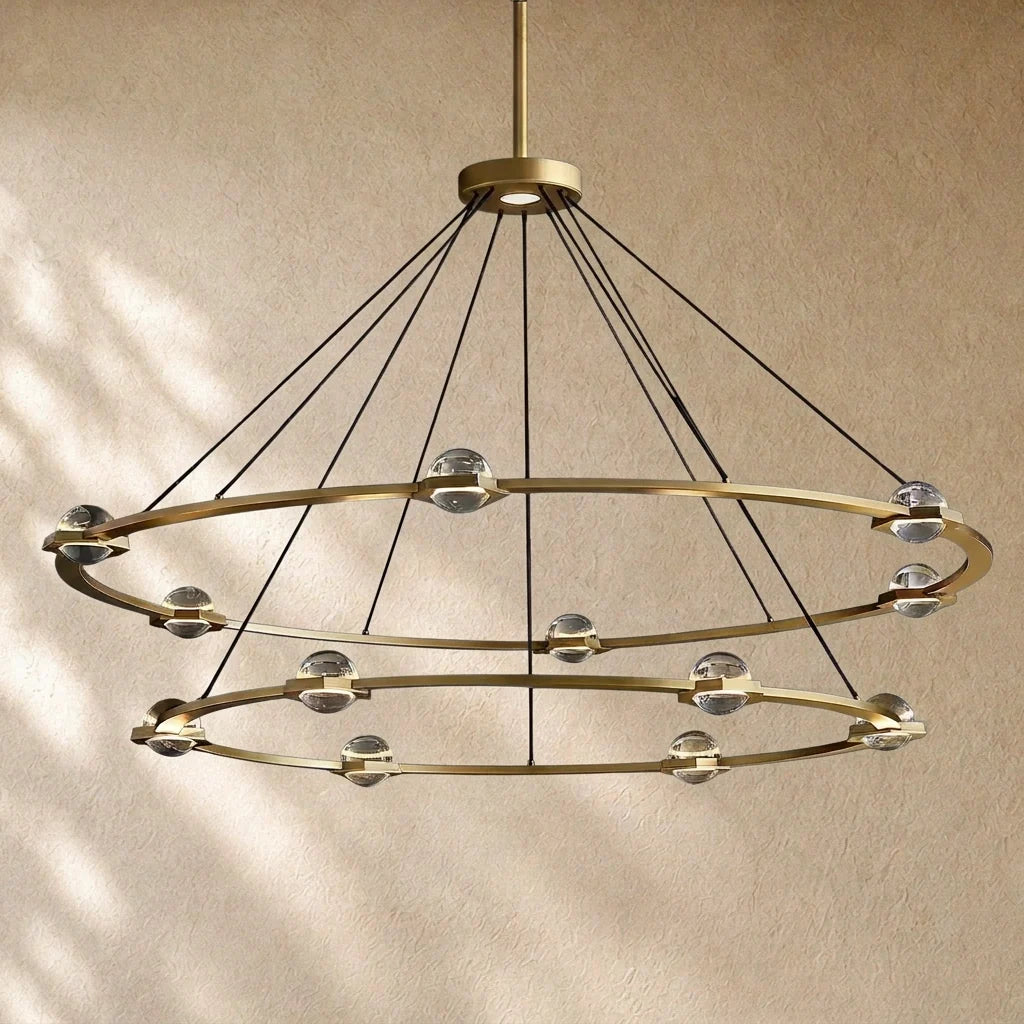 Ecletant Two-Tier Round Chandelier