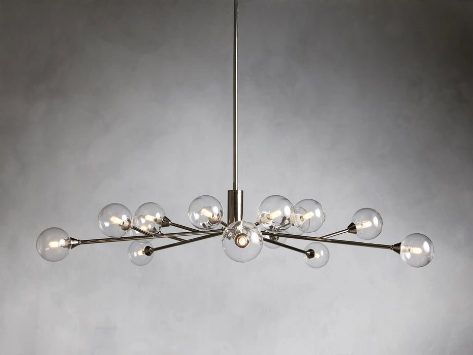 Sera Glass Globe Chandelier 36"47"59" - Cyran Lamps