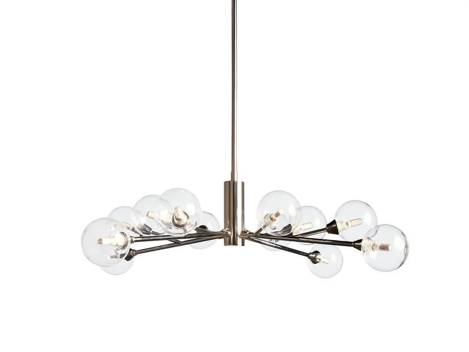 Sera Glass Globe Chandelier 36"47"59" - Cyran Lamps