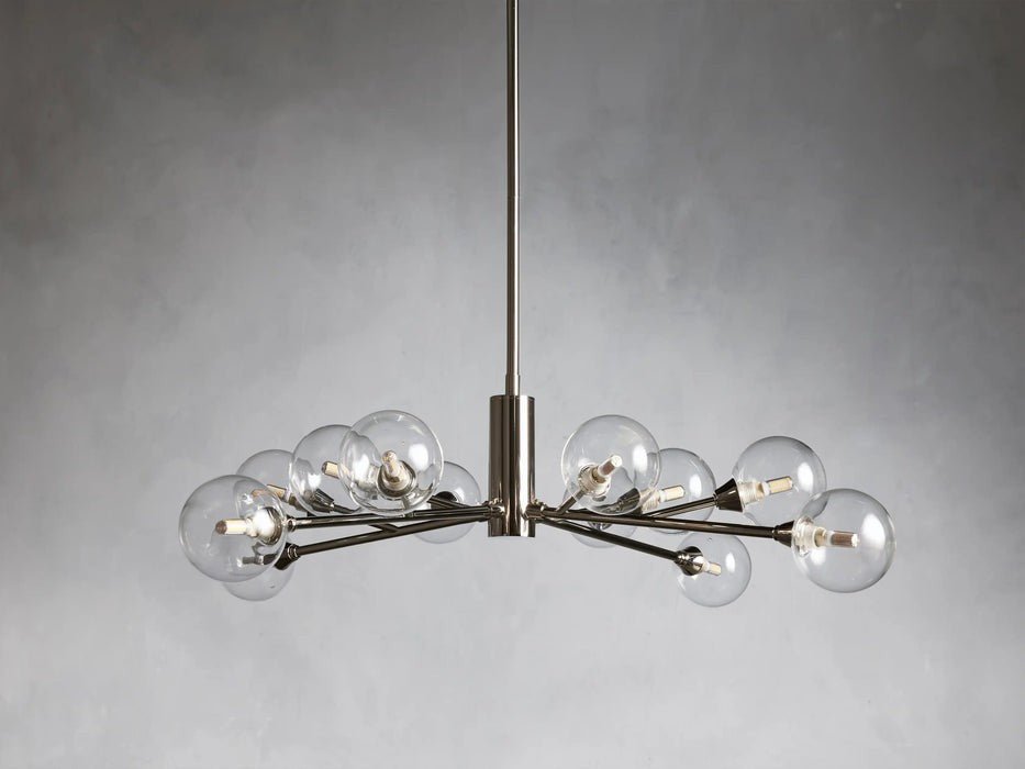 Sera Glass Globe Chandelier 36"47"59" - Cyran Lamps