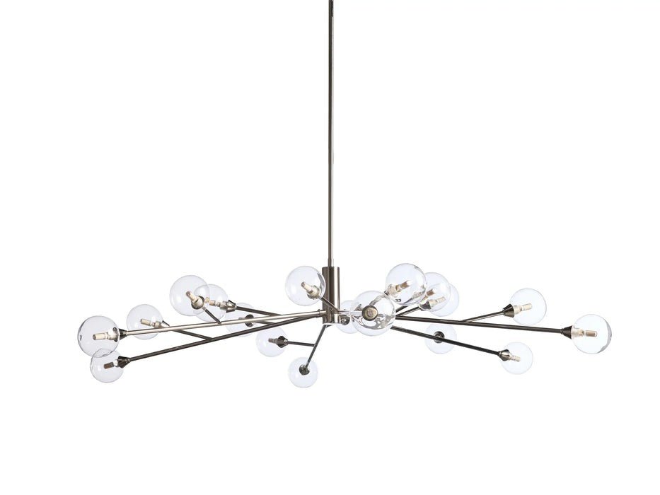 Sera Glass Globe Chandelier 36"47"59" - Cyran Lamps