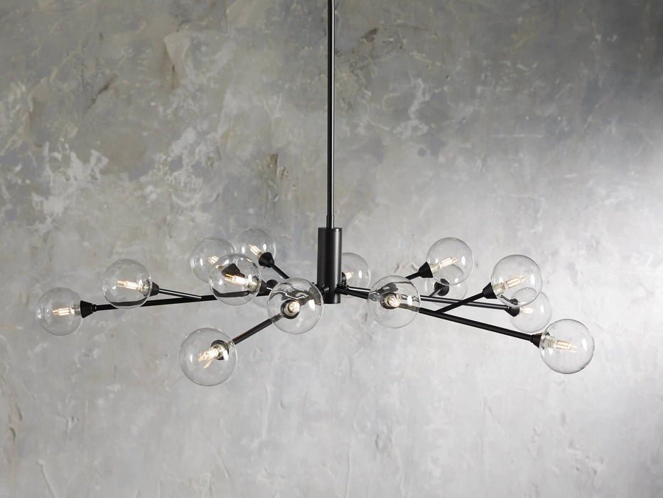 Sera Glass Globe Chandelier 36"47"59" - Cyran Lamps