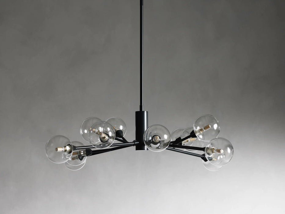 Sera Glass Globe Chandelier 36"47"59" - Cyran Lamps