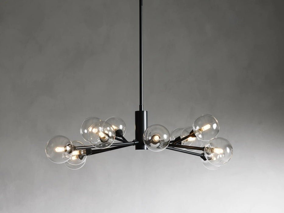 Sera Glass Globe Chandelier 36"47"59" - Cyran Lamps
