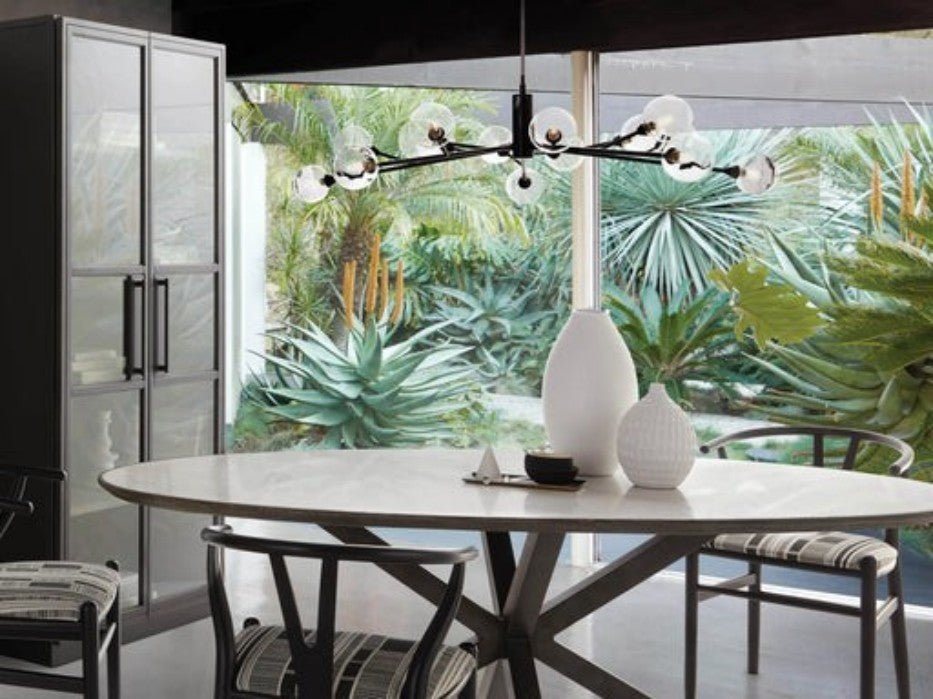 Sera Glass Globe Flushmount - Cyran Lamps