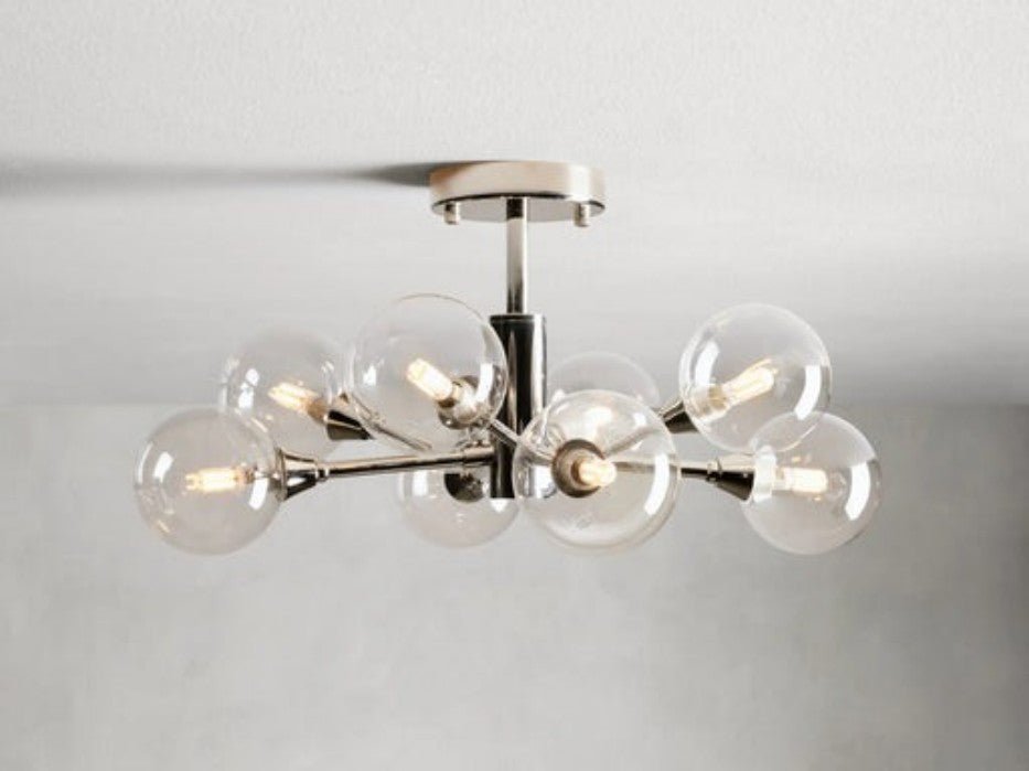 Sera Glass Globe Flushmount - Cyran Lamps