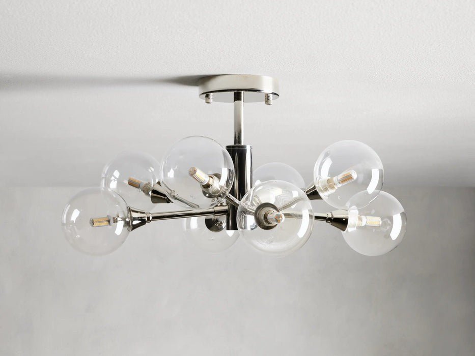 Sera Glass Globe Flushmount - Cyran Lamps