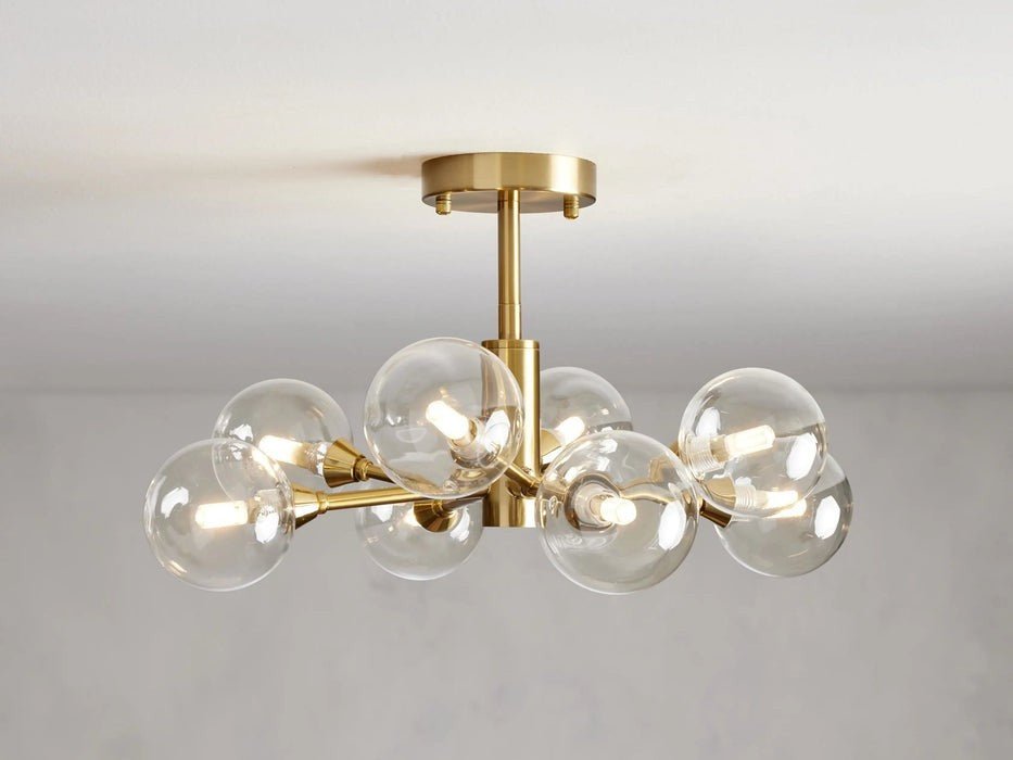 Sera Glass Globe Flushmount - Cyran Lamps