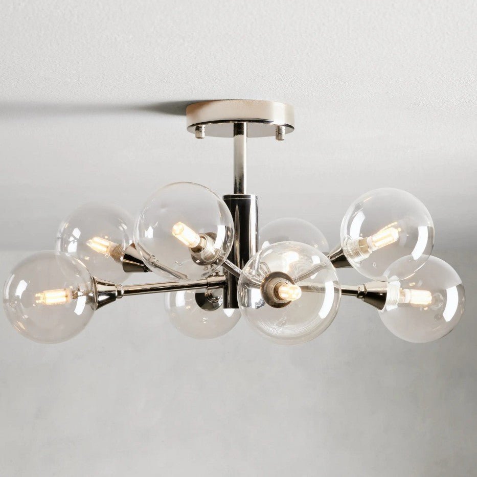 Sera Glass Globe Flushmount - Cyran Lamps
