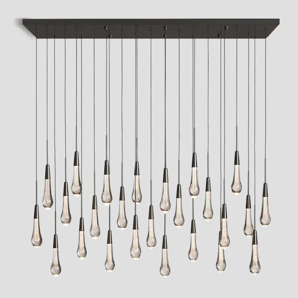 Solitaire Linear Chandelier 37'' 50'' 70'' 87" 120"W - Cyran Lamps