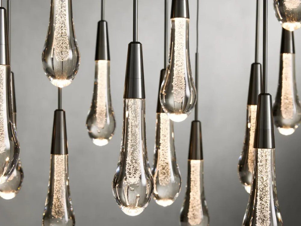 Solitaire Linear Chandelier 37'' 50'' 70'' 87" 120"W - Cyran Lamps