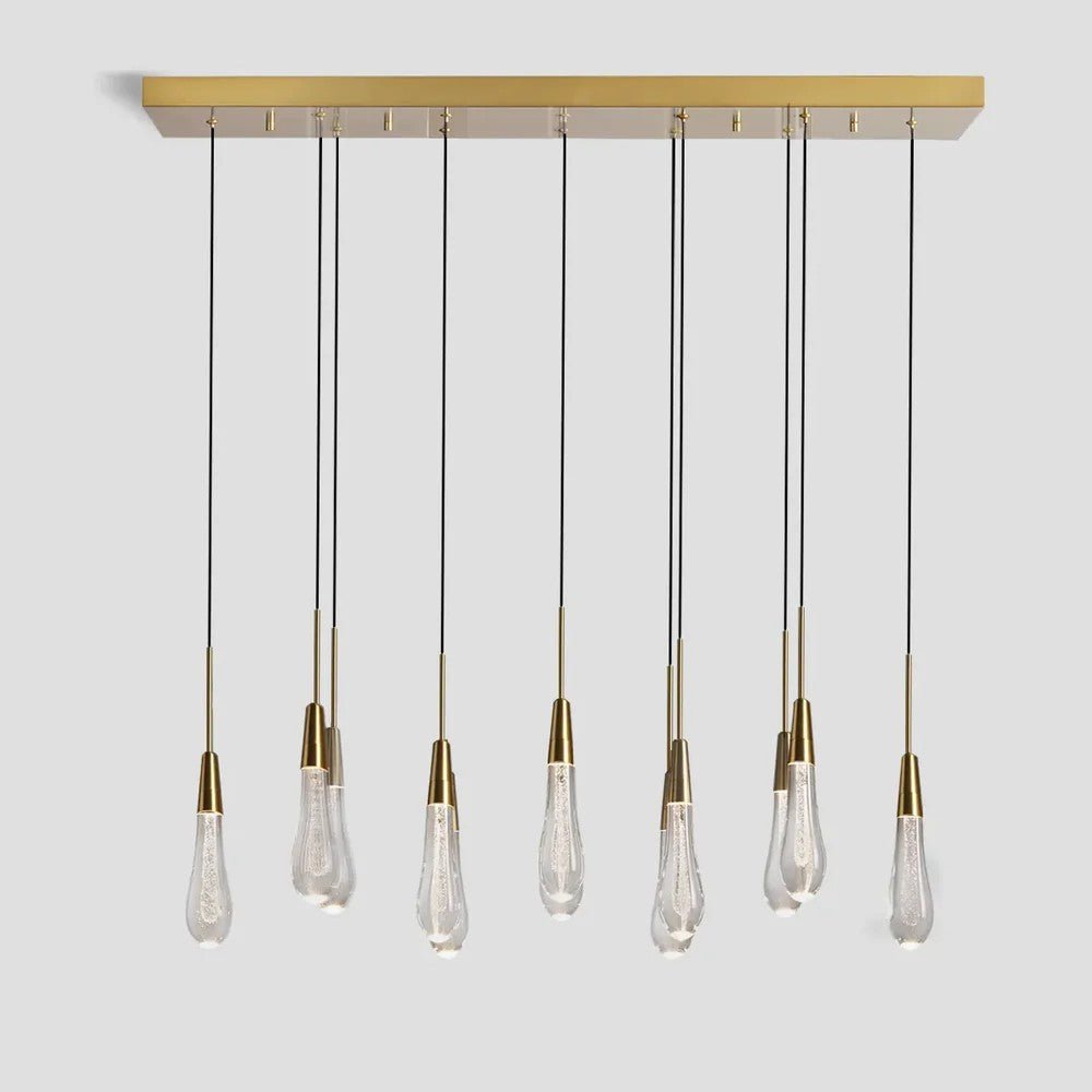 Solitaire Linear Chandelier 37'' 50'' 70'' 87" 120"W - Cyran Lamps