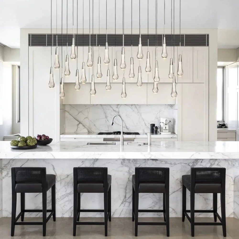 Solitaire Linear Chandelier 37'' 50'' 70'' 87" 120"W - Cyran Lamps