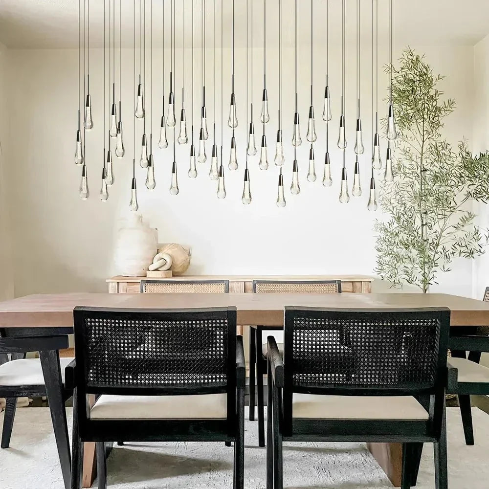 Soltairan Linear Chandelier - Raindrop Pendant Lighting