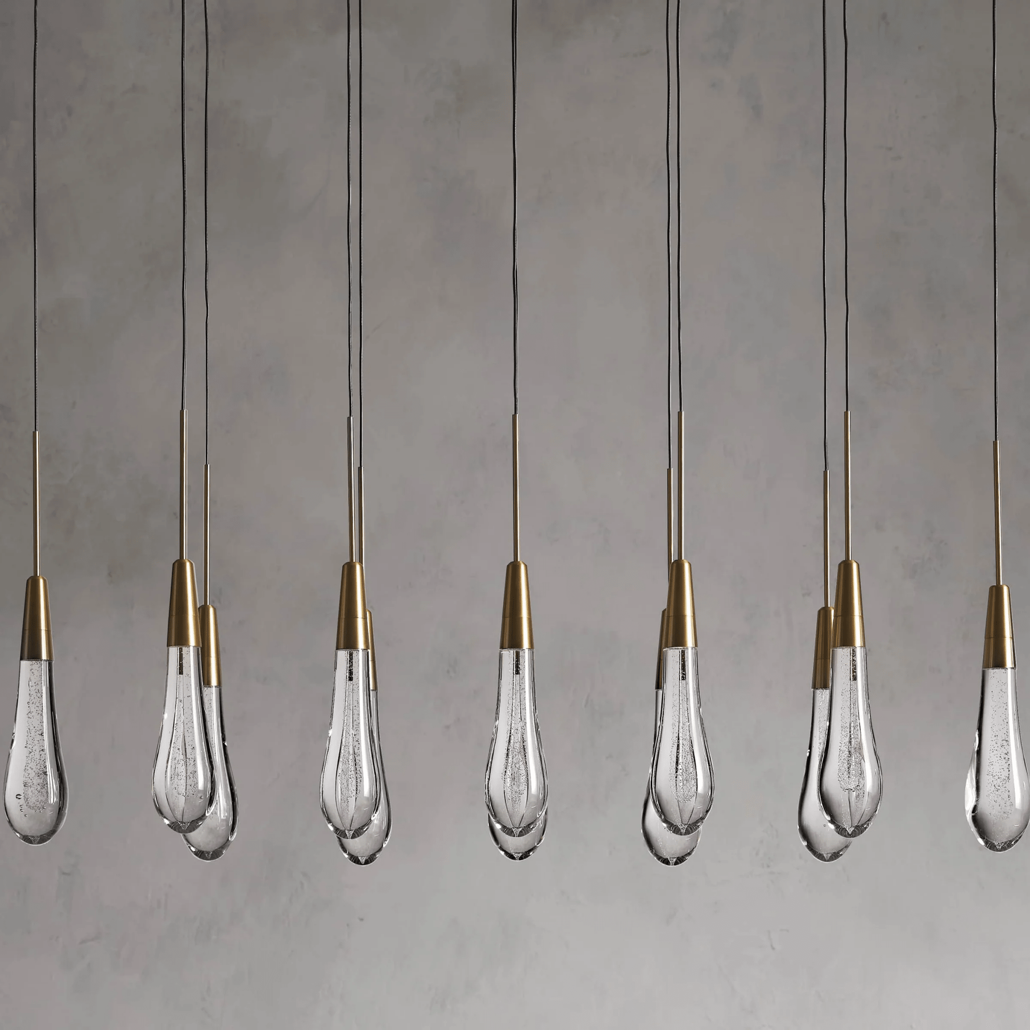Soltaire Linear Modern Chandelier 37"W - cyranlamps