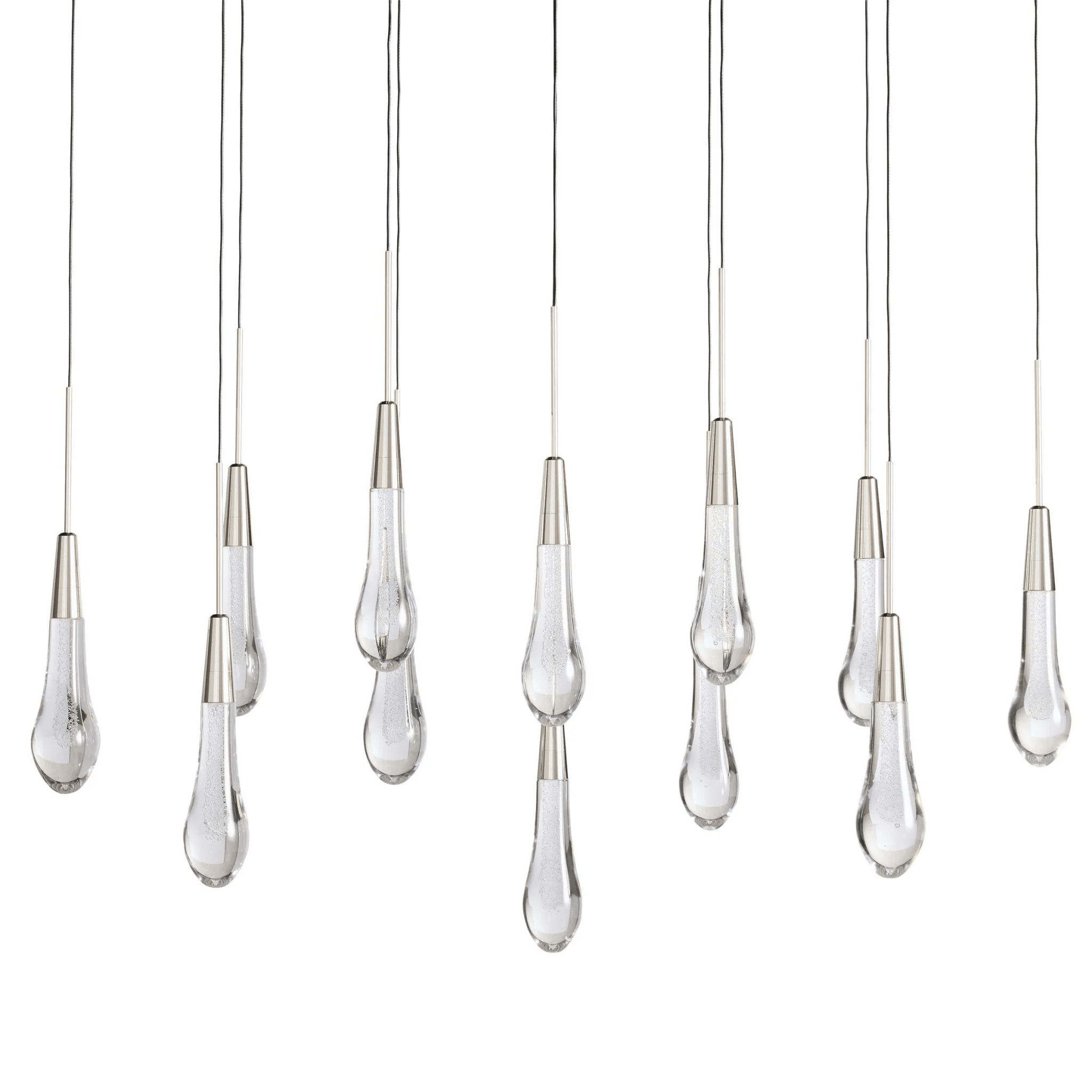 Soltaire Linear Modern Chandelier 37"W - cyranlamps