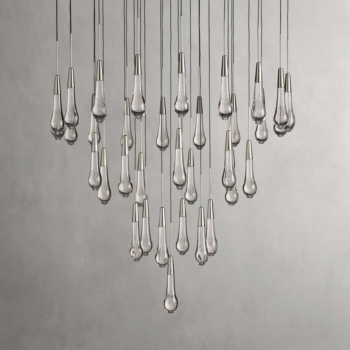 Soltaire Modern 17'' 24'' 36'' 58'' Round Chandelier Lighting - cyranlamps