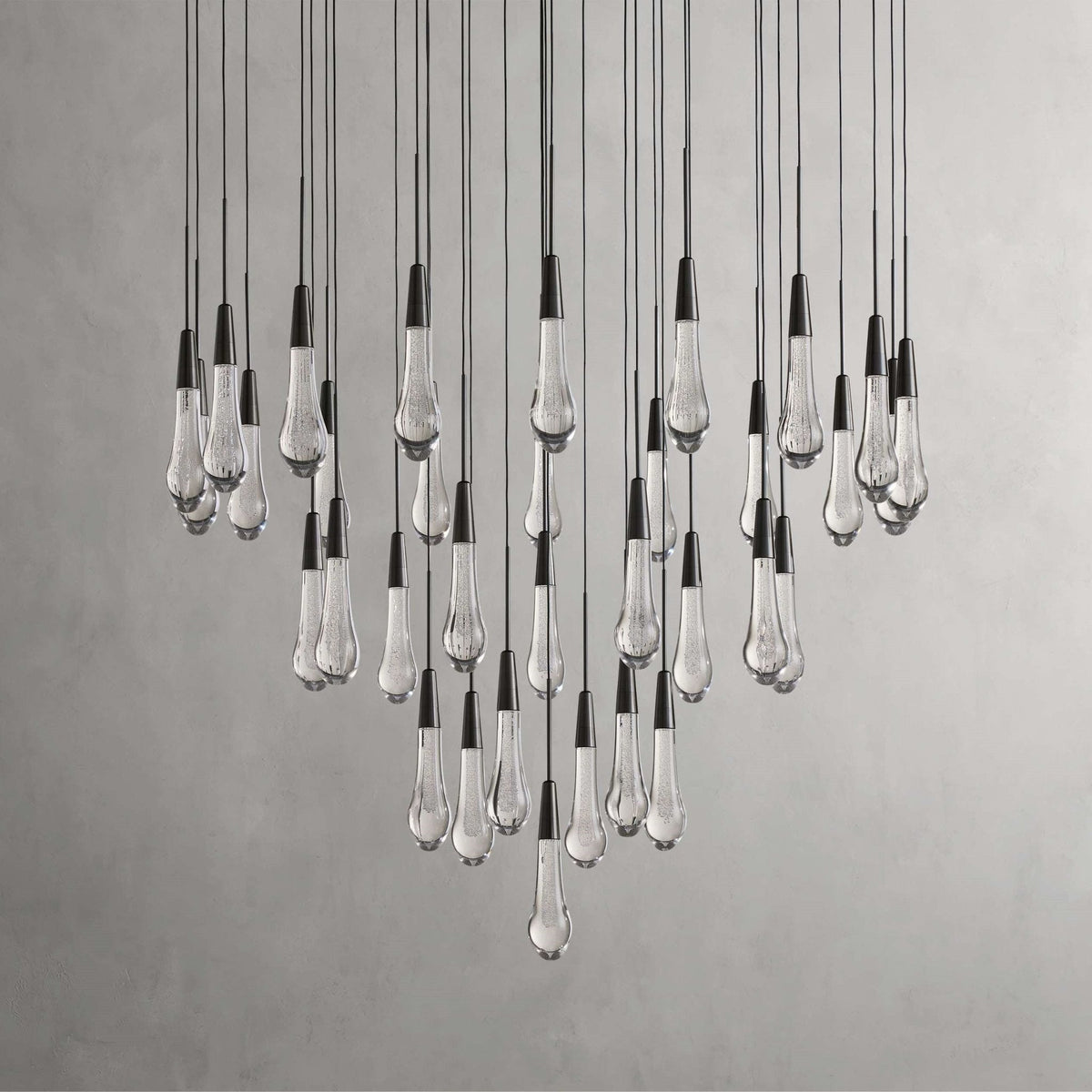Soltaire Modern 17'' 24'' 36'' 58'' Round Chandelier Lighting - cyranlamps