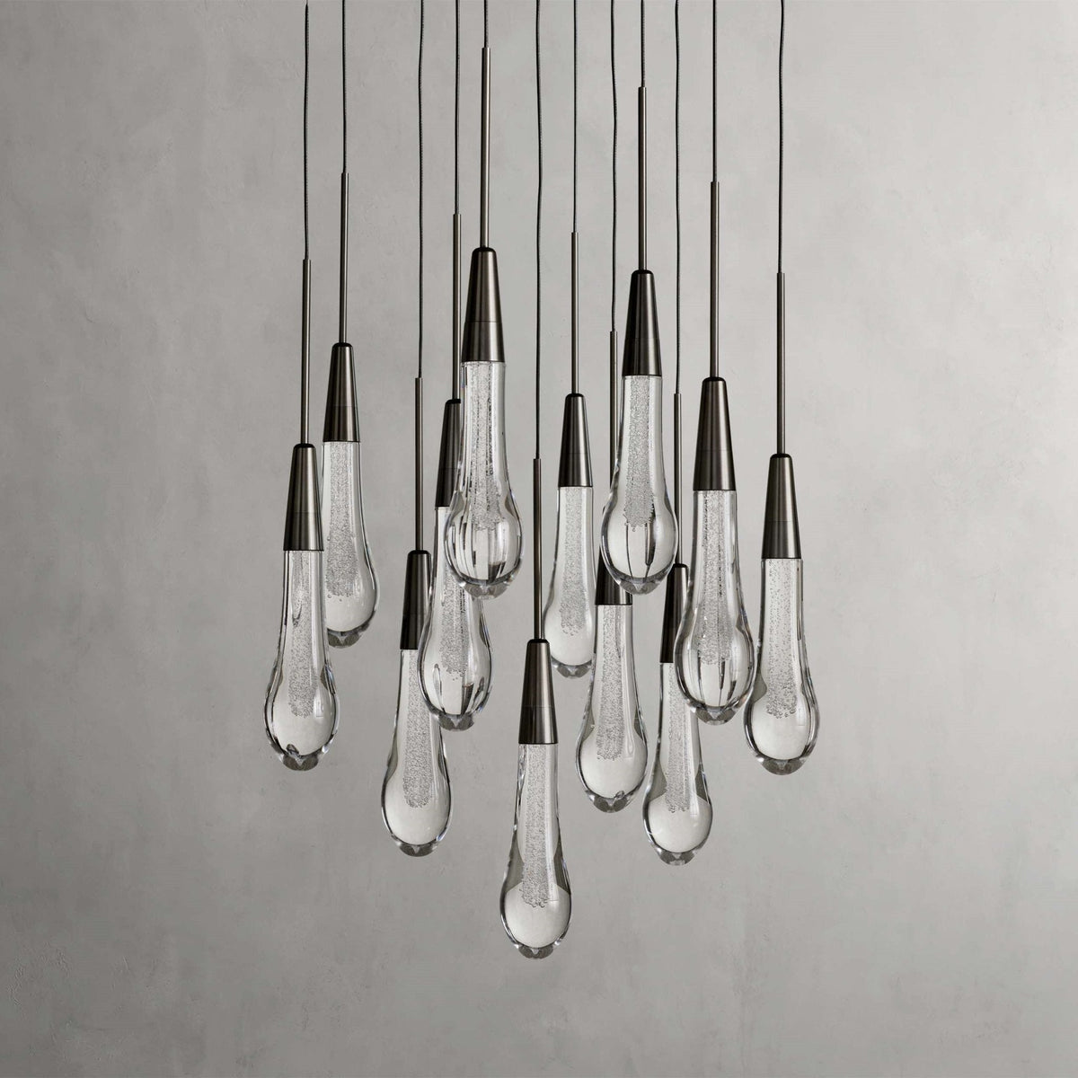 Soltaire Modern 17'' 24'' 36'' 58'' Round Chandelier Lighting - cyranlamps