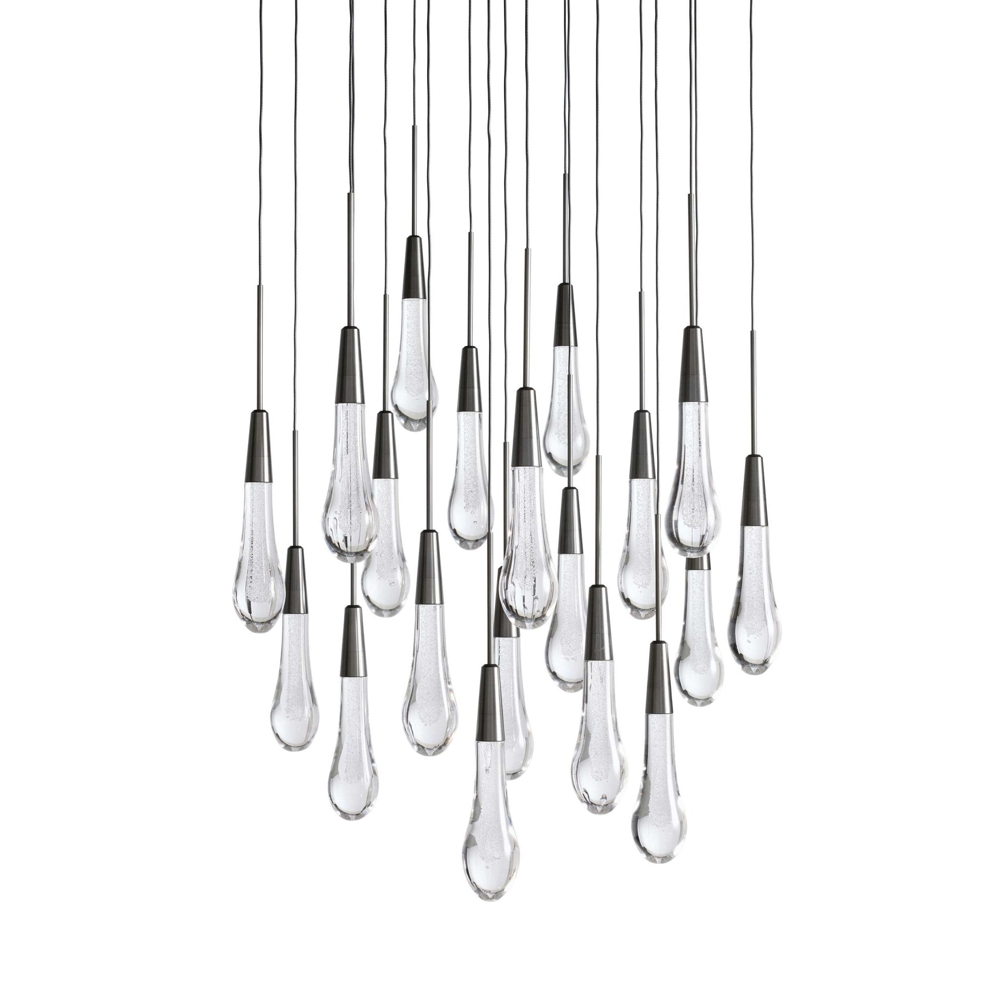 Soltaire Modern 17'' 24'' 36'' 58'' Round Chandelier Lighting - cyranlamps